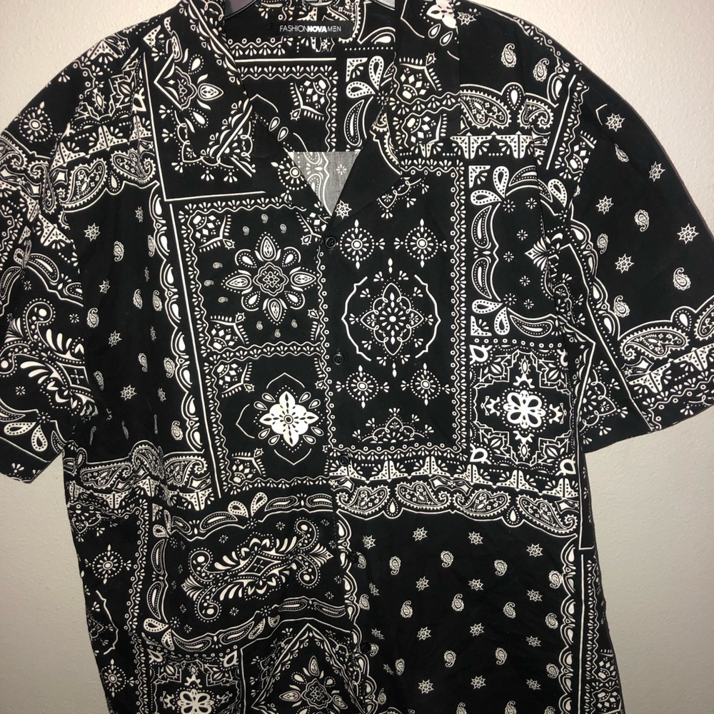 Fashion Nova Black Button Down